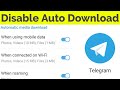 How to stop auto download in Telegram