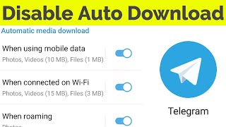 How to stop auto download in Telegram