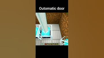 AUTOMATICA DOOR IN MINECRAFT 🥶 /minecraft #shorts