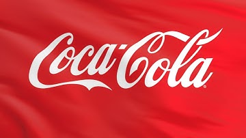 Coca Cola flag - Waving flag | Motion background| Royalty Free
