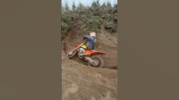 Ripping a Hillside on a KTM 350