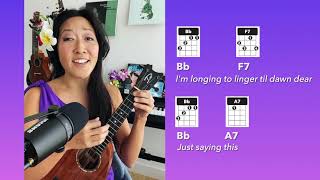 Video thumbnail of "Dream a Little Dream of Me // Cynthia Lin Jazz Ukulele Play-Along (LIVE on 5@5)"