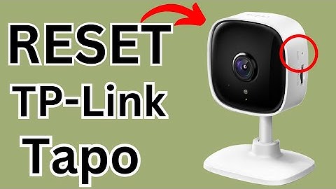 How To Reset Tp-Link Tapo Camera To Factory Default Settings | C100/C110/C111