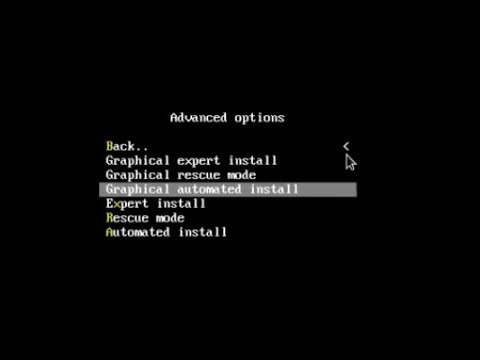 How to install Debian operating system using automated installation