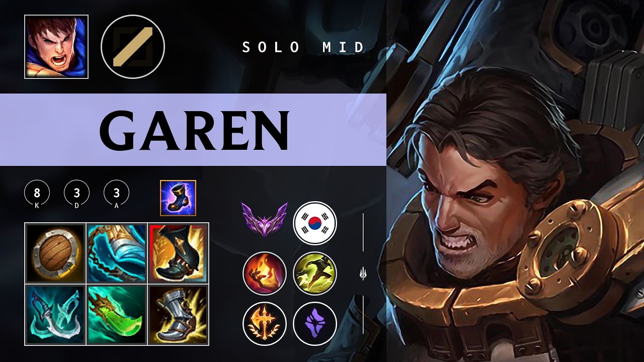 Garen Mid vs Lissandra - KR Master Patch 26.04