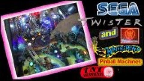 #1304 Sega TWISTER & Williams WHIRLWIND Pinball Machines- TNT Amusements