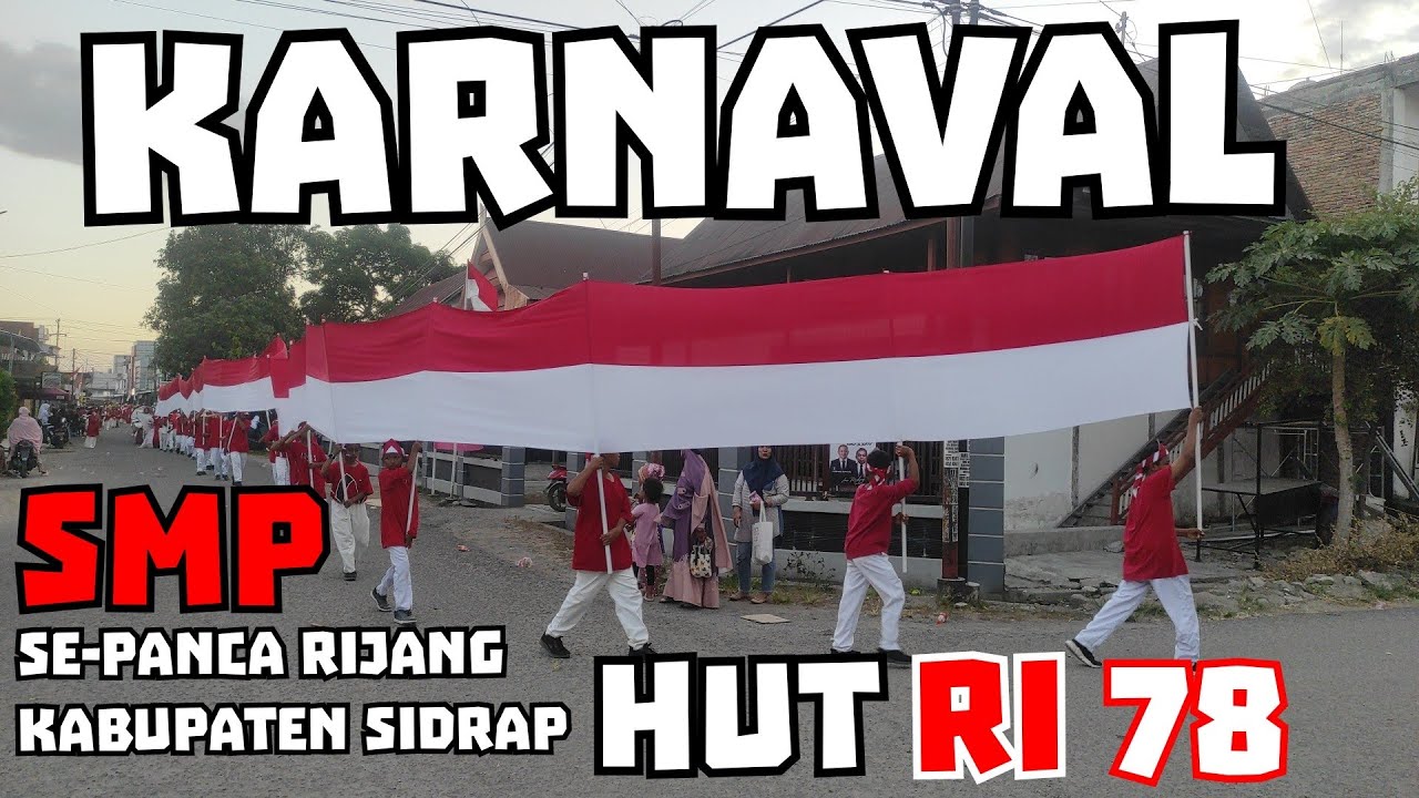 Karnaval (pawai) Tingkat SMP Se-kecamatan Panca Rijang. HUT RI 78. Tahun 2023.