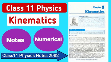 Class 11 Physics Unit 3 – Kinematics | Handwritten Notes | Nep Note