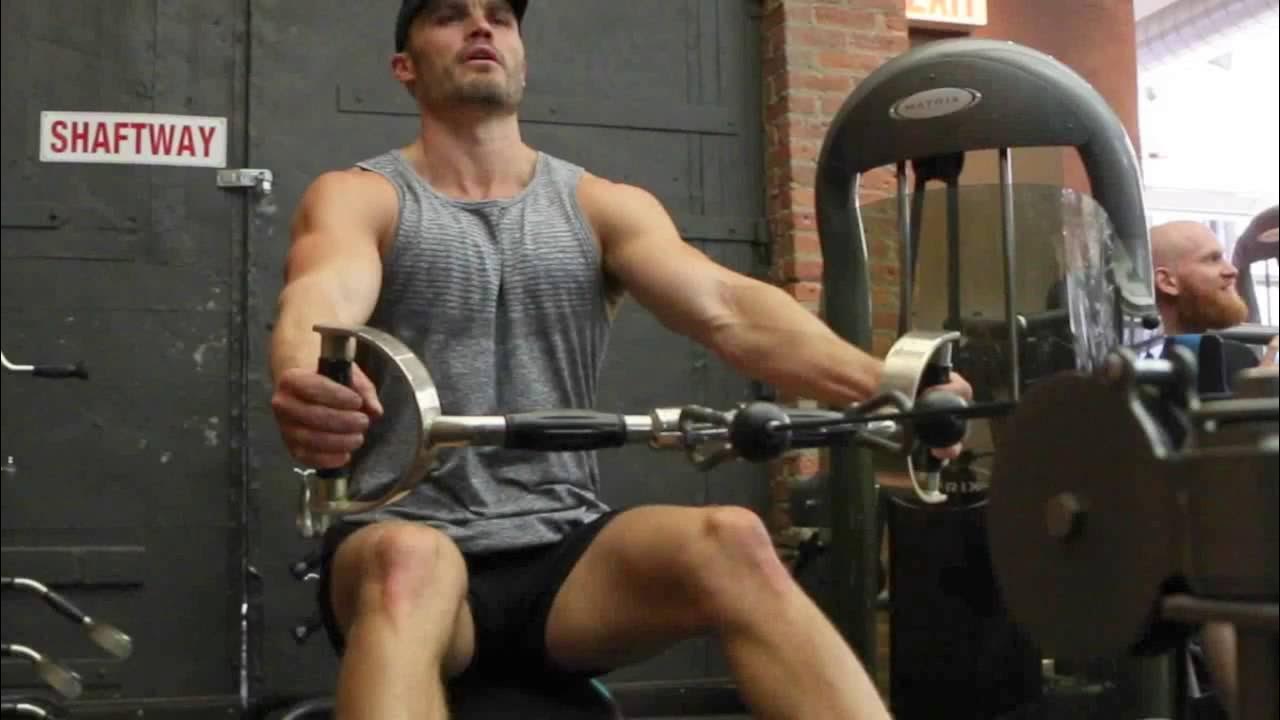 Back Cable Seated Rows Wide Neutral Grip YouTube