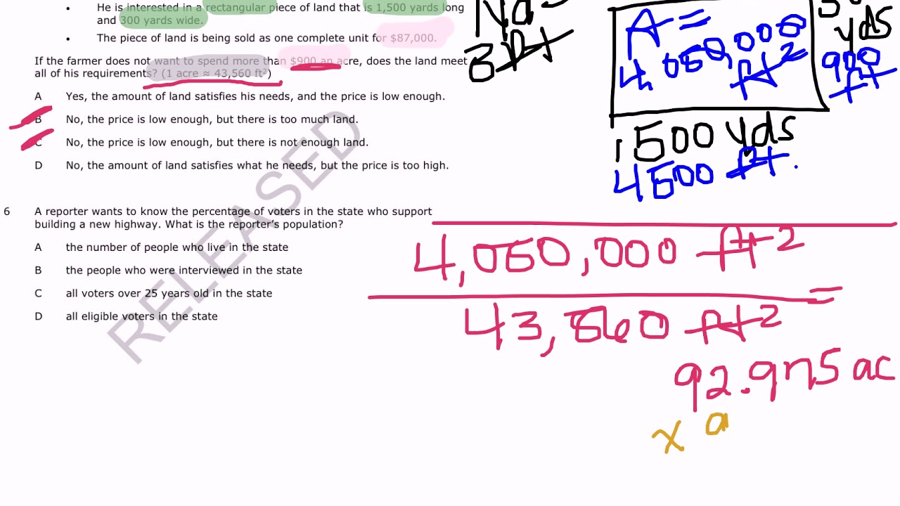 Math 3 Released Items 5 8 YouTube Math 3 released items 5 8 youtube