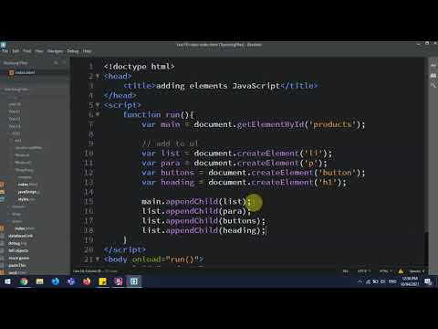 Adding HTML Elements