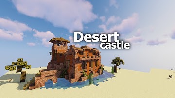 Minecraft How To Build a Desert Castle Tutorial in 1.15.2