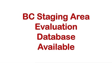 BIDA0043 – Business Central Staging Area Evaluation Database Available