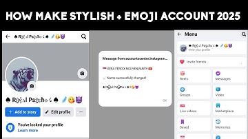 HOW MAKE STYLISH + EMOJI FB ACCOUNT 2025 💥 | Stylish Facebook ID Kaise Banaye 🔥