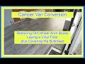 How To Paint Plywood, laying a vinyl floor - VW Crafter DIY Camper Van Conversion