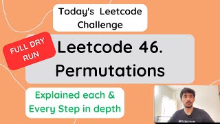 Leetcode 46: Permutations Hindi