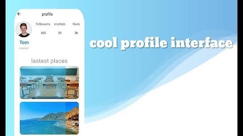cool profile interface, with kodular