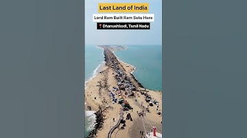 India’s land Ends here 😍 Ram setu Bridge by Lord Ram