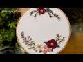 Floral hand embroidery. Free pattern to print