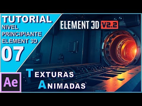 Curso Element 3D nivel principiante 7 "Texturas animadas" // Tutorial E3D