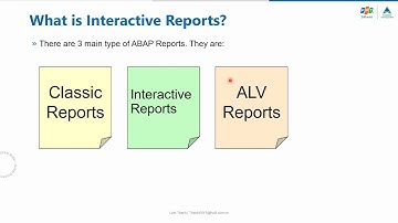 ABAP Course 09 - Interactive Report Part 1 - Events of Interactive Report