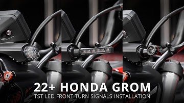 How to install LED Front Turn Signals on a 2022+ Honda Grom by TST Industries