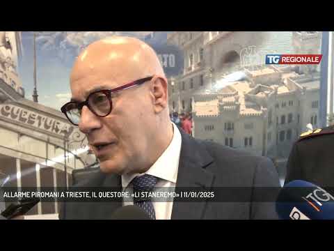 ALLARME PIROMANI A TRIESTE, IL QUESTORE: «LI STANEREMO» | 11/01/2025