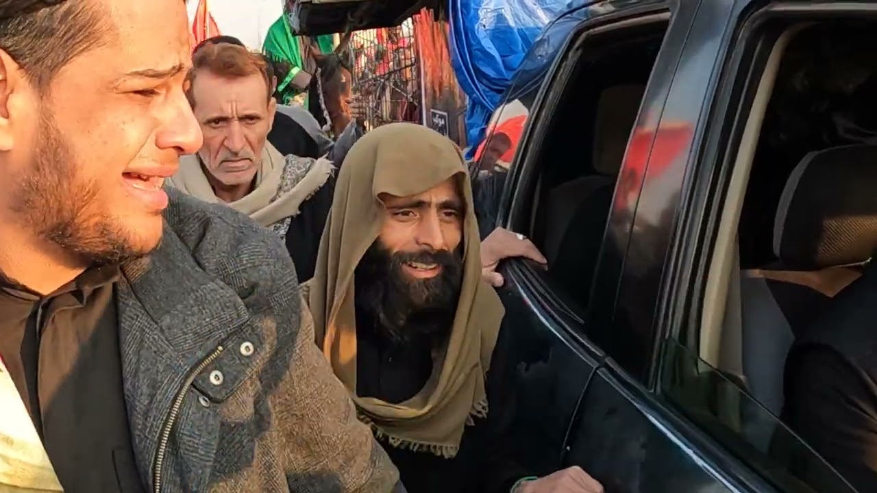 أستعراض موكب ناحية شيخ سعد واسط في قضاء كميت مسيرة الامام الكاظم ع سيرآ على الاقدام