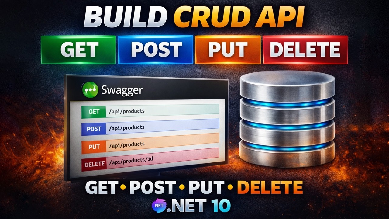 Build Full CRUD REST API in ASP.NET Core .NET 10 - YouTube