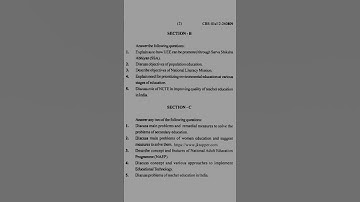 BA Sem 3rd Education Question Paper CBCS Pattern Jammu University