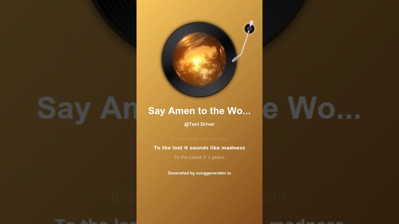 Say Amen to the Word