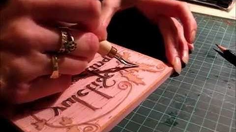 Lino carving and printing tutorial - Part 4