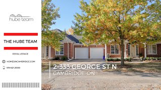 Cambridge Real Estate | 2-333 George St N | The Hube Team