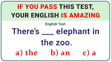 Mixed Grammar Test | English Grammar Quiz🌟 If you pass test, your English is amazing!