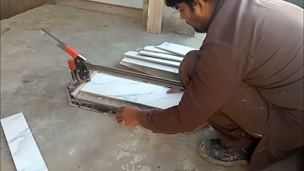 how to cut tiles with manual tile cutterhow to cut skirting YouTube