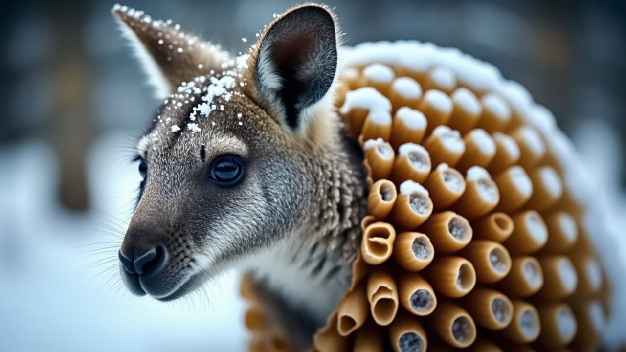 White Kangaroo Covered in Millions of Barnacles & Parasites – Unbelievable Wildlife Rescue! 🦘