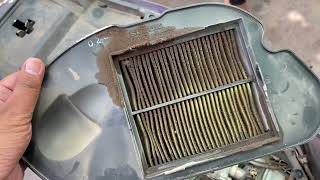 Suzuki Access125 Airfilter Check With New Airfilter Price