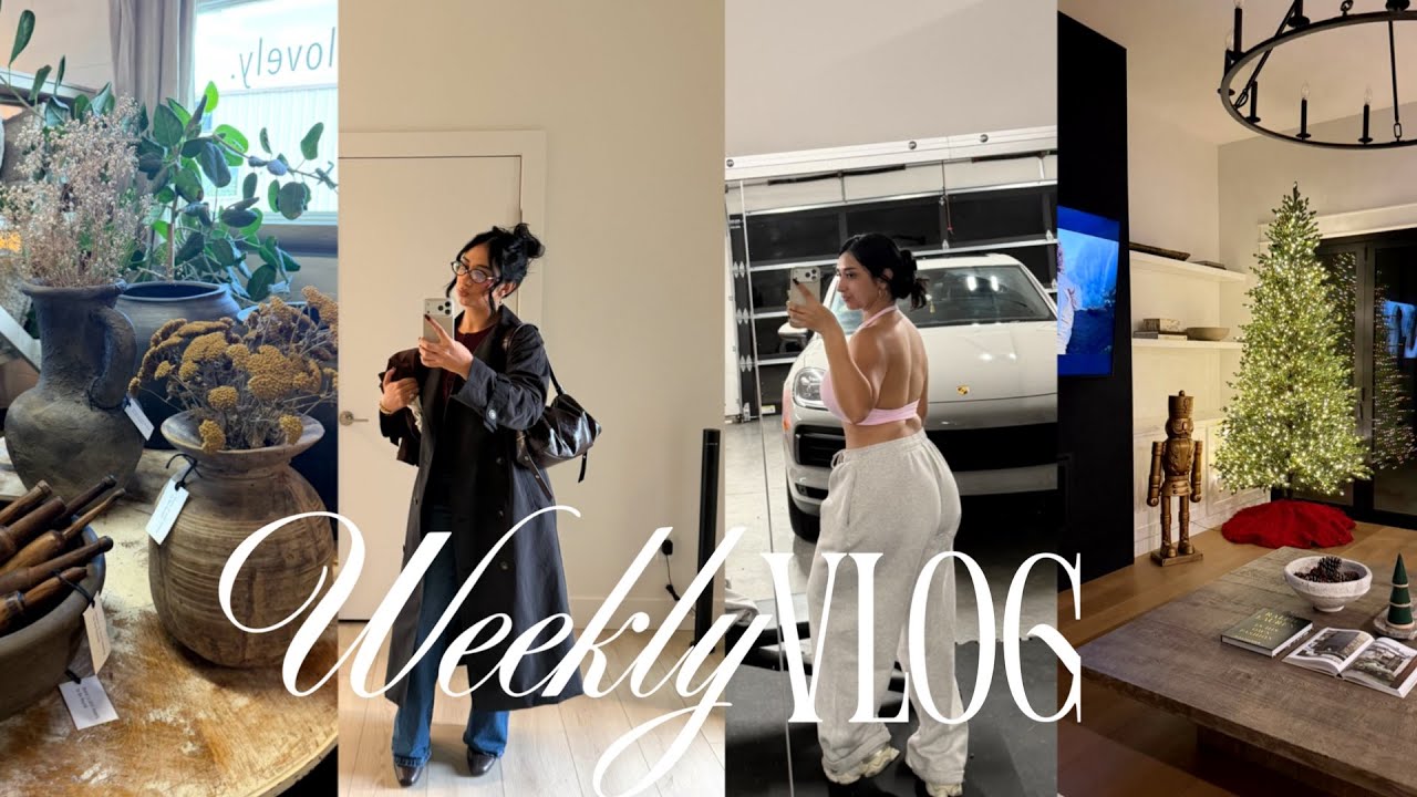 weekly vlog | back on yt, christmas decorating, home updates, recent ...
