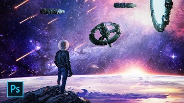 Meteor Shower photo manipulation tutorial