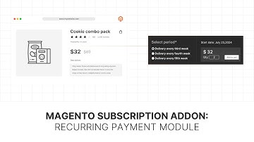 Magento Subscription Addon: Recurring Payment Module