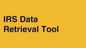 IRS Data Retrieval Tool