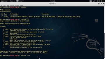 Shell to Meterpreter using Session Command