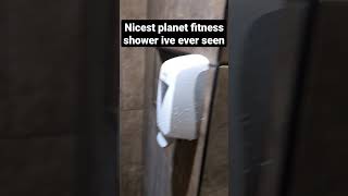 The nicest planet fitness shower I've ever seen