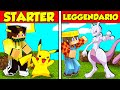 VITA DA STARTER VS VITA DA POKEMON LEGGENDARIO SU MINECRAFT ITA!!
