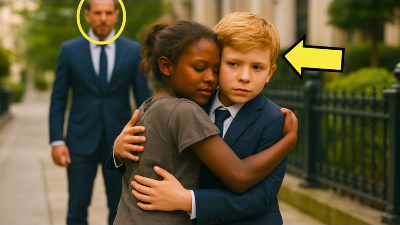 يقرر أن يصطحب ابنه من المدرسة لأول مرة… لكن ما يراه يجعله يرتجف