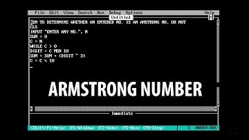 Determinig an armstrong number in Qbasic|Qbasic for beginners|By HSCP