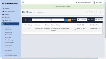 iVision Mobile - Scheduled Message Log - Tutorial