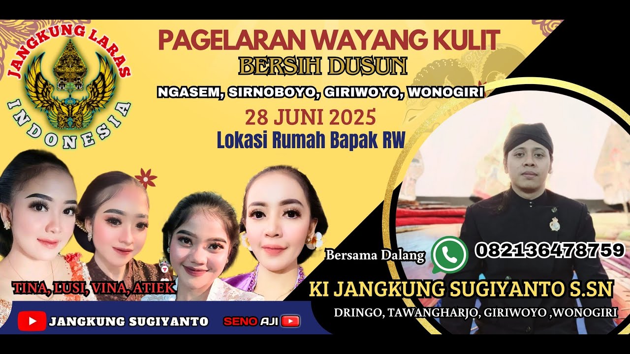 Live Wayang Kulit Malam Ini Lampahan Wahyu || Ki Jangkung Sugiyanto