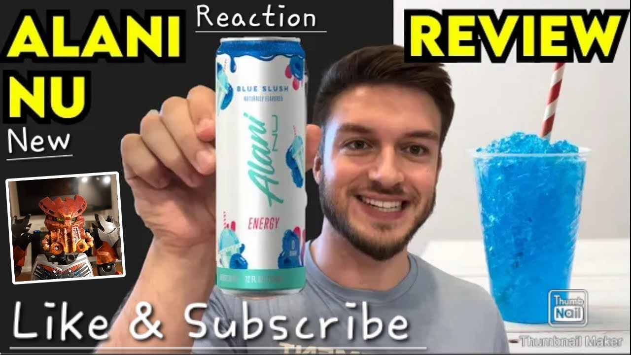 [Reaction] Alani Nu Blue Slush Energy Drink Review YouTube