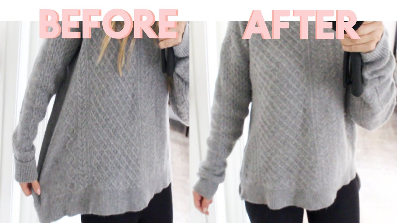 DIY Style UP: How to shorten your sweater with no cutting - the